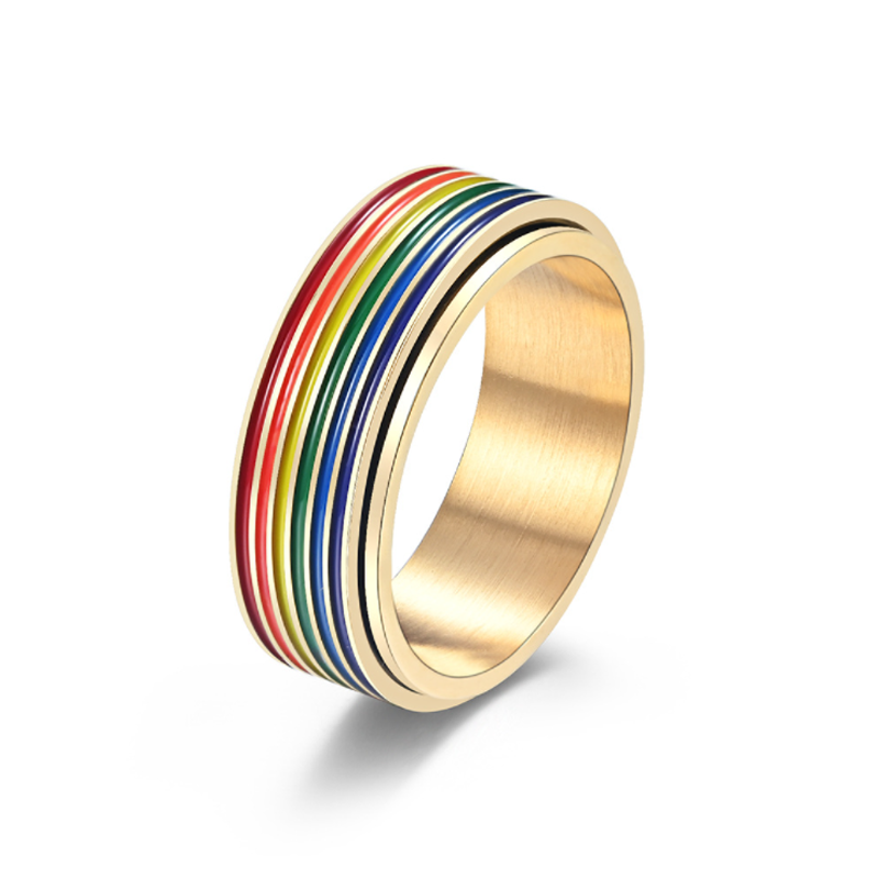 Nettjade™TITAN Regenbogen Ring